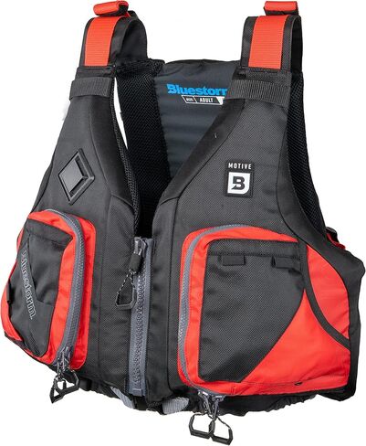 سترة النجاة الدافعة من بلوستورم (PFD) | قابل للتعديل بالكامل | جيوب مبطنة | وافق خفر السواحل الأمريكي | للتجديف والتجديف وصيد الأسماك والمزيد in Kuwait