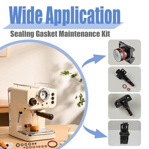 Mesee 60Pcs Silicone Seal O-Ring Kit Coffee Machine Sealing Gasket Professional Maintenance Kits 15 Sizes Seal O Rings Nozzle Gasket Fit for Saeco Philips Gaggia Esspresso Spidem Coffee Machine in Saudi Arabia