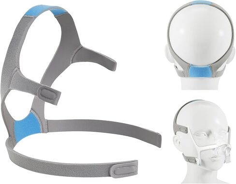غطاء رأس AirFit/AirTouch N20، 3 عبوات بديلة لقناع CPAP، حزام رأس CPAP [تتضمن 6 مشابك مغناطيسية] [بدون أقنعة] in Saudi Arabia