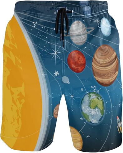 Red Blue Anchor Men's Swim Trunks Beach Shorts Quick Dry Swim Board shorts With Pockets XL in Saudi Arabia