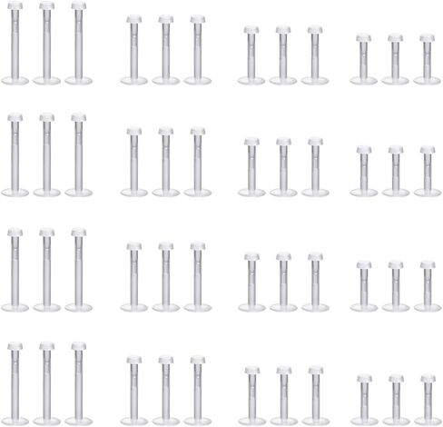 Intera Clear Septum Retainer 16g 6mm Acrylic Plastic Plastic Percing Jewelry للنساء والرجال مرن الحاجز الحاجز لجراحة العمل in Kuwait