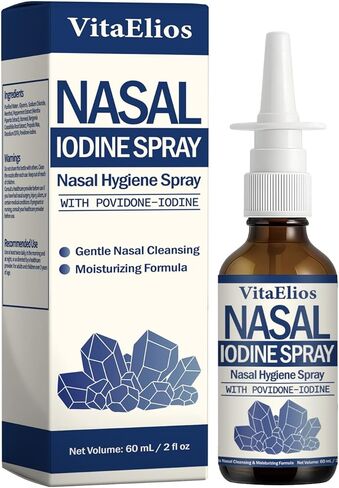 رذاذ لودين للأنف - ينظف وينعش الممرات الأنفية - مزيج من اليود وحمض الفولفيك - تركيبة معدنية طبيعية 100% - (زجاجة بحجم 2 أونصة + بخاخ للأنف) in Kuwait