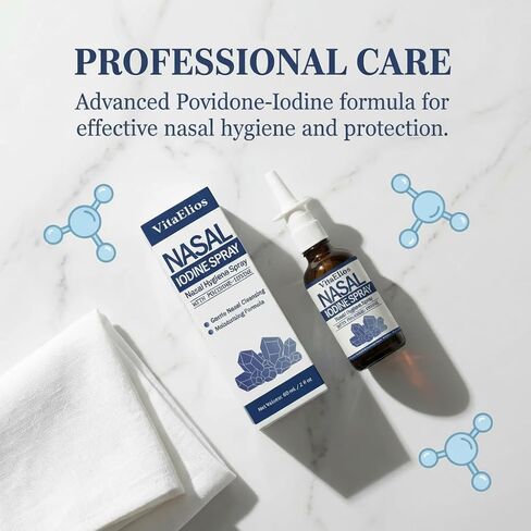 رذاذ لودين للأنف - ينظف وينعش الممرات الأنفية - مزيج من اليود وحمض الفولفيك - تركيبة معدنية طبيعية 100% - (زجاجة بحجم 2 أونصة + بخاخ للأنف) in Kuwait