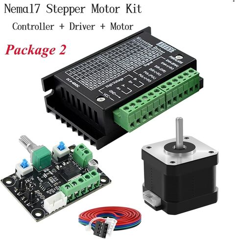 Stepper Motor Driver Stepper Motor Driver kit 17HS4401+TB6600 4A+MKS OSC Adjustable Forward and Reverse Speed for CNC Engraving Machine Slide(Package 2) in Saudi Arabia