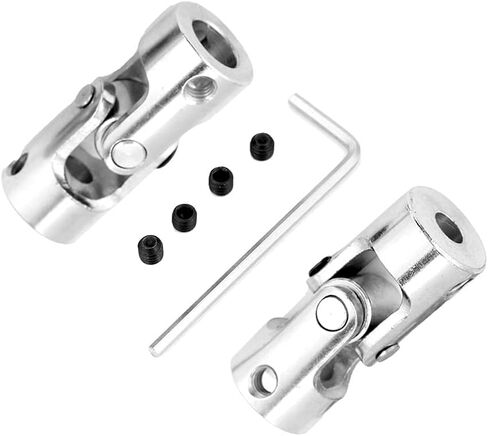 2 قطعة محرك اقتران العمود العالمي المشترك، اقتران عالمي، وصلة U مشتركة 8 مم موصل نحاسي طول التوجيه 35 مم OD 14 مم (القطر الداخلي in Kuwait