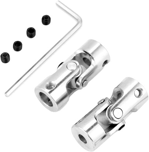 2 قطعة محرك اقتران العمود العالمي المشترك، اقتران عالمي، وصلة U مشتركة 8 مم موصل نحاسي طول التوجيه 35 مم OD 14 مم (القطر الداخلي in Kuwait