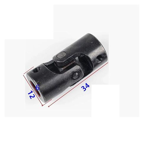 Universal Joint 1 Piece Inner Hole 6mm, Outer Diameter 12mm, Length 34mm Hole Motor Output Shaft Coupling Connector Cross Universal Coupling(6X16X42) in Saudi Arabia