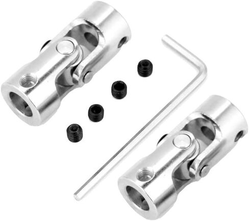 2 قطعة محرك اقتران العمود العالمي المشترك، اقتران عالمي، وصلة U مشتركة 8 مم موصل نحاسي طول التوجيه 35 مم OD 14 مم (القطر الداخلي in Kuwait