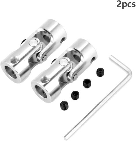 2 قطعة محرك اقتران العمود العالمي المشترك، اقتران عالمي، وصلة U مشتركة 8 مم موصل نحاسي طول التوجيه 35 مم OD 14 مم (القطر الداخلي in Kuwait