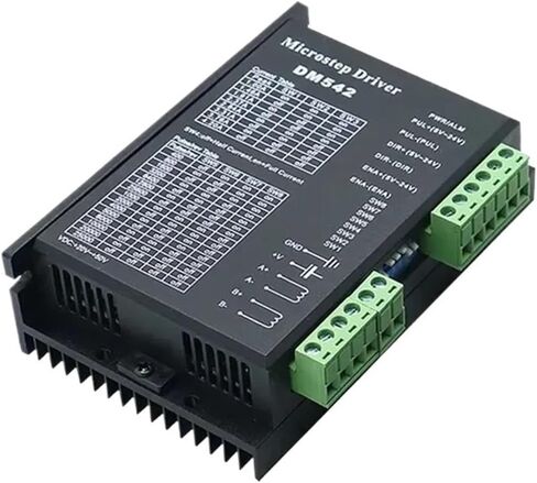 محرك متدرج سائق محرك متدرج ثنائي الطور DM542 جهد إمداد الطاقة 20-50 فولت تيار مستمر 2 ساعة مخرج 1.0-4.2 أمبير تيار مناسب لـ 42 57 مناسب لمحركات السائر in Kuwait