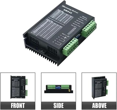 Stepper Motor Driver Two-Phase Stepper Motor Driver DM542 Power Supply Voltage 20-50V DC 2H Output 1.0-4.2A Current Suitable for 42 57 Suitable for Stepper Motors in Saudi Arabia