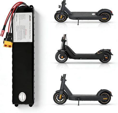 270Wh 36V 7.5Ah Lithium Ion Electric Scooter Battery, Replacement for 250W-350W Motors with Smart BMS Protection Board, Easy Installation Universal Compatibility in Kuwait