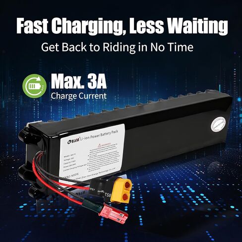 270Wh 36V 7.5Ah Lithium Ion Electric Scooter Battery, Replacement for 250W-350W Motors with Smart BMS Protection Board, Easy Installation Universal Compatibility in Kuwait