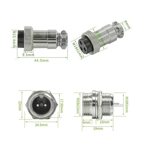 Fengpeng 5/10/20Set GX20 2 3 4 5 6 7 8 9 10 12 14 15 دبوس مقبس توصيل الطيران موصل دائري مقاوم للماء (20 مجموعة (ذكر أنثى)، 10P) in Kuwait