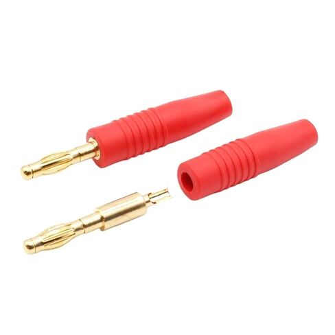 Fengpeng 4 قطع 4 مم مقابس مطلية بالذهب كابل مكبر صوت موسيقي سلك دبوس موصلات قابس الموز in Kuwait
