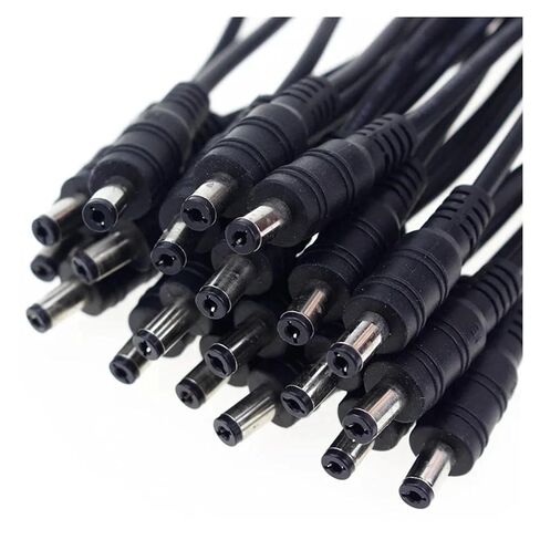 Fengpeng 5 قطع/10 قطع 5.5 × 2.1 ملم قابس طاقة تيار مستمر ذكر أنثى كابل سلك موصل مقبس محول لشريط LED (ذكر، 5 قطع) in Kuwait