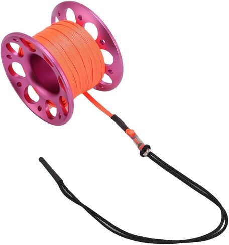 Keenso 15m Diving Line Reel, Aviation Aluminum Diving Line Reel with Double Ended Hook for Outdoor Boating Marine Operations in Saudi Arabia