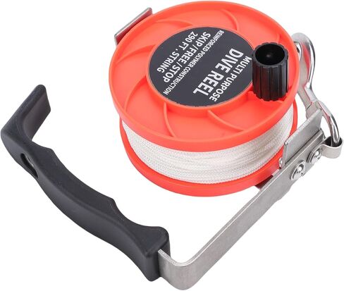 SUNGOOYUE Diving Reel, 290ft ABS Stainless Steel Diving Line Reel Underwater Lightweight Spool with BCD Attachment for Cave Wreck Drift Kayak Anchorand in Saudi Arabia