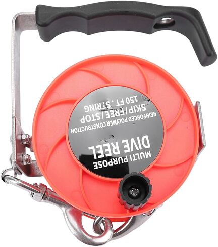 Alomejor 150ft Diving Reel,with Handle,for Cave, Wreck, Drift, Kayaking, SMB in Saudi Arabia
