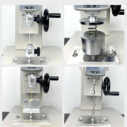 10-1000N Tensile Testing Machine, Digital Pull Tester Stroke 300mm, 2 Testing Clamp and 5 Probes, for Textiles, Sports, Scientific Research, Fishing 20N-2KG in Saudi Arabia