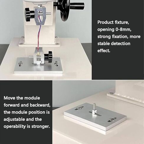 10-1000N Tensile Testing Machine, Digital Pull Tester Stroke 300mm, 2 Testing Clamp and 5 Probes, for Textiles, Sports, Scientific Research, Fishing 30N-3KG in Saudi Arabia