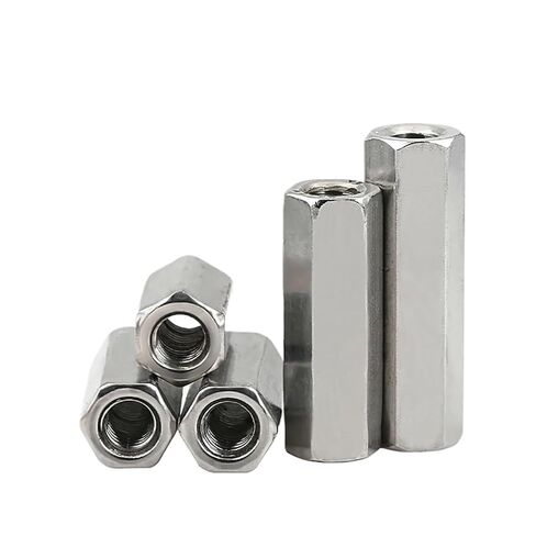 Right and Left Thread Hex Rod Coupling Nuts 304 Stainless Steel Long Nut Connection M3 M4 M5 M6 M8 M10(1Pcs M8x200 (S13)) in Saudi Arabia