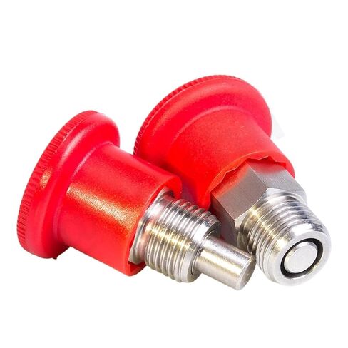 Red VCN218 Plastic Stainless Steel Body Spring Plunger Locating Pins Lock-Out Fine/Coarse Mini Indexing Plungers 1Pcs(Red VCN218-CN,M8-5-5(1.25) in Kuwait