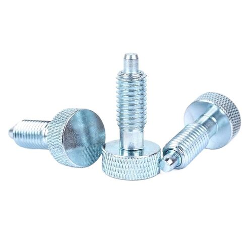 VEICH VCN230-B Galvanized Steel Return Type Knurled Knobs Spring Indexing Plunger with Nuts 1Pcs(VCN230-Bk-M12-Nut) in Kuwait