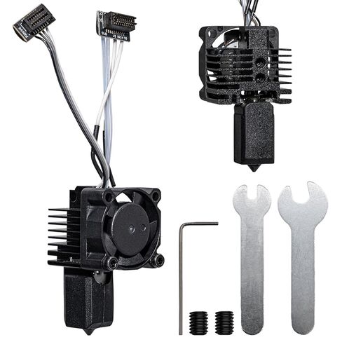 طقم Hotend من الفولاذ المقوى P1P P1S مع مروحة لطابعة Bambu Lab P1 Series ثلاثية الأبعاد، مجموعة فوهة Bambulab P1 مقاس 0.4 مم، مجموعات Hotend كاملة، ثرمستور، سخان سيراميك، استبدال كتلة تسخين الطارد in Kuwait