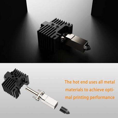 طقم Hotend من الفولاذ المقوى P1P P1S مع مروحة لطابعة Bambu Lab P1 Series ثلاثية الأبعاد، مجموعة فوهة Bambulab P1 مقاس 0.4 مم، مجموعات Hotend كاملة، ثرمستور، سخان سيراميك، استبدال كتلة تسخين الطارد in Kuwait