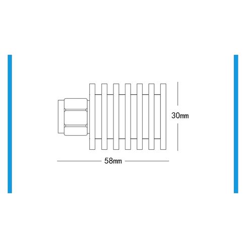 إنهاء الحمل بقدرة 10 وات باستخدام موصل ذكر BNC، محوري DC-3/4 جيجا هرتز in Kuwait
