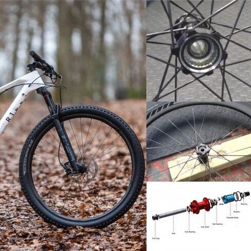 DEEG 4 PCS 15267-2RS Ball Bearings 15x26x7mm Deep Groove Ball Bearing Bicycle Hub for XCR Front Rear Hubs Wheel Bearings in Kuwait