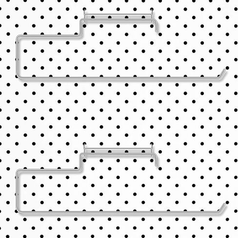 Blulu 4 Packs Pegboard Paper Towel Holder Stainless Steel Pegboard Hooks Organization Accessory for Workshop, Garage, Kitchen, Laundry Room, Bathroom(Silver) in Saudi Arabia