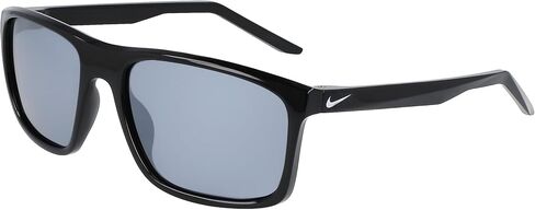 Nike Men's Modern Standard Sunglasses, 010 Black Polar Silver Fl, 54 in Saudi Arabia