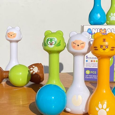 مجموعة البولينج للأطفال من عمر 2 إلى 5 سنوات، لعبة لعبة البولينج الداخلية لمدة 3 4 سنوات، 10 دبابيس بولينج بلاستيكية، 2 كرة بولينج، مجموعة بولينج للأطفال الصغار، هدايا عيد ميلاد للأولاد والبنات من عمر 2 3 4 5 سنوات in Kuwait