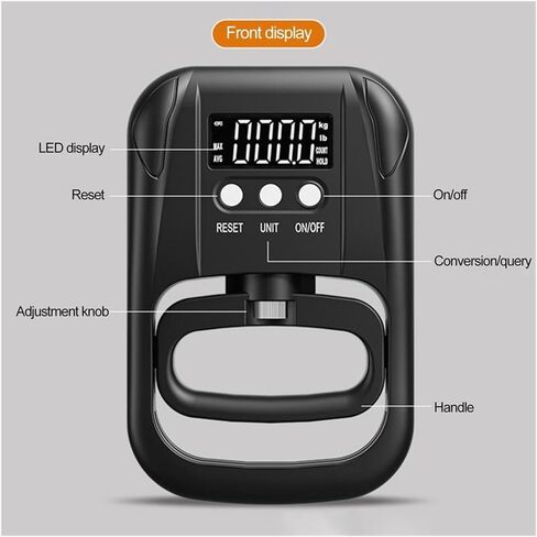 Fitness Grip Strength Tester Electronic Dynamometer 265Lbs/120Kg Digital Hand Intelligent Meter in Kuwait