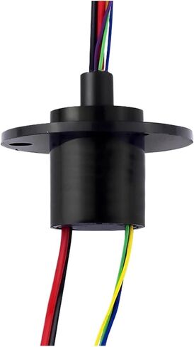 1pcs 2 Channels 10A+4 Channels 2A Hybrid Slip Ring Diameter 22mm Speed 250RPM Conductive Slip Ring Infinite Rotation Joint Connector in Saudi Arabia