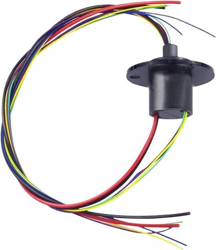 1pcs 2 Channels 10A+4 Channels 2A Hybrid Slip Ring Diameter 22mm Speed 250RPM Conductive Slip Ring Infinite Rotation Joint Connector in Saudi Arabia