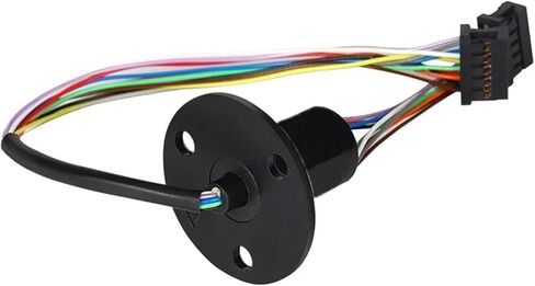 1pc OD 12.5mm Flange Cap Slip Ring 10 Channel 2A Conductive Slip Ring Wire Rotary Connector Ring Joint in Saudi Arabia