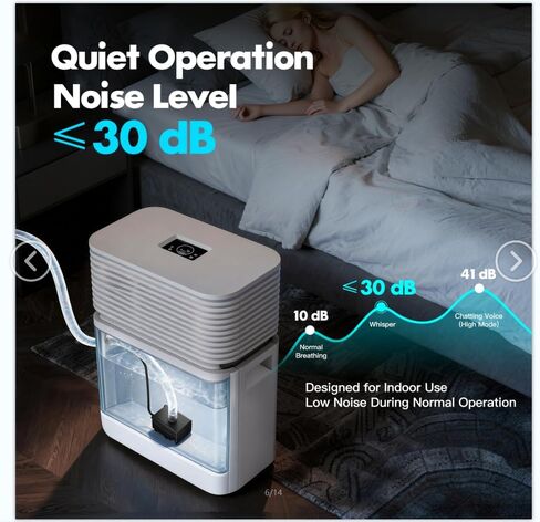 مضخة حوض صغيرة أوتوماتيكية مع مستشعر المستوى، 100-240 فولت، رفع 8.2 قدم و87 جالون في الساعة، مضخة مكثفة صغيرة غاطسة للتدفئة والتهوية وتكييف الهواء، ومزيل الرطوبة، والصرف المائي، وتصميم مضغوط هادئ، استبدال مجاني لمدة عامين in Kuwait