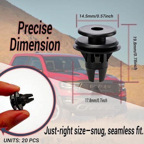 20PCS Tail Lights Retainer Clips 68061648aa Compatible with 2007-2022 Dodge Ram 1500 2500 3500 4500, Tail Lamp Retainers for Rear Tail Light Assembly in Kuwait