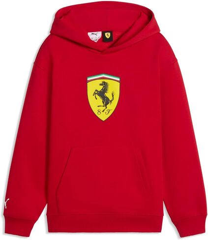بوما كيدز بويز سكوديريا فيراري شيلد هوديي ملابس خارجية كاجوال - أحمر in Kuwait