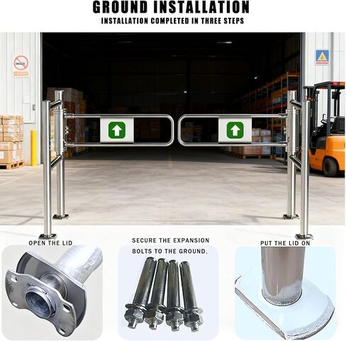 بوابة تأرجح تلقائية للارتداد على نطاق واسع من الفولاذ المقاوم للصدأ، باب يدوي، بوابة تأرجح ذاتية الإغلاق تلقائيًا، باب أمان من الفولاذ المقاوم للصدأ لمحلات السوبر ماركت والأسوار والمداخل الصناعية، متينة in Kuwait