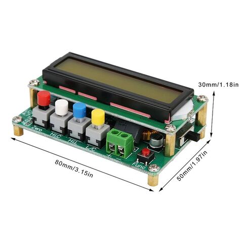Digital Inductance Capacitance Meter, 1pF 1uF 1uH 100H, LCD Display, Wide Measurement Range, Lightweight and Portable for Electronics Enthusiasts and Professionals in Saudi Arabia