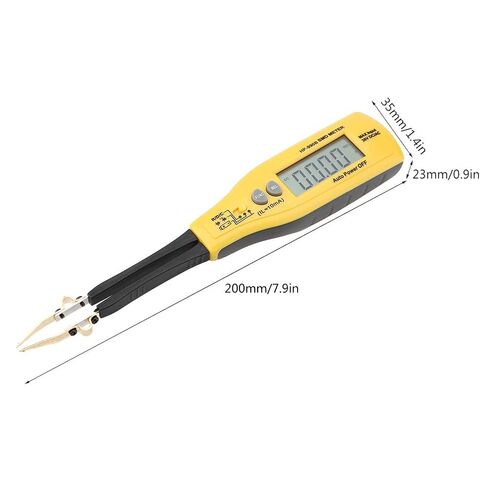 990B Handheld SMD Meter Diode Resistance Capacitance Measuring Instrument for Industrial Office Use Yellow Color 200mm Size in Saudi Arabia