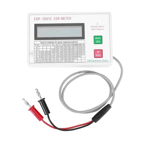 LCR Meters Capacitor Tester Test in Circuit Capacitance Meter W/Test Leads Clip Battery LCD Display Meter Smart Shutdown Function for Capacitor Resistor in Saudi Arabia