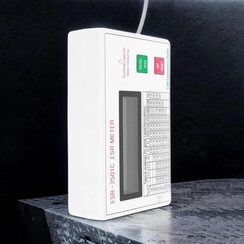 LCR Meters Capacitor Tester Test in Circuit Capacitance Meter W/Test Leads Clip Battery LCD Display Meter Smart Shutdown Function for Capacitor Resistor in Saudi Arabia