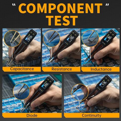 LCR-ST1 رقمي صغير ذكي 10 كيلو هرتز LCR SMD ESR جهاز قياس الملقط للسعة، الحث، اختبار الصمام الثنائي الاستمرارية، أدوات تحليل قياس المكونات الإلكترونية in Kuwait