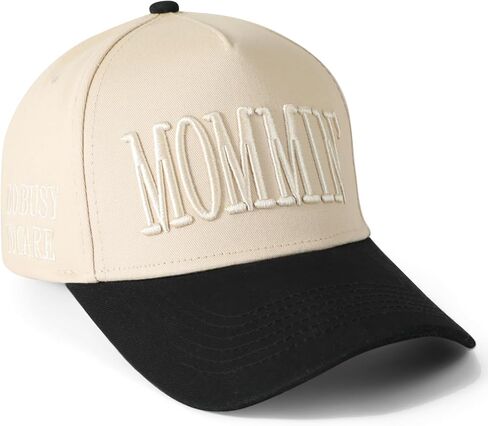 Mommin Trucker Hat, Mothers Day Gifts for Mom Wife, Vintage Two Tone Ponytail Baseball Cap, Adjustable Embroidered Hat in Saudi Arabia