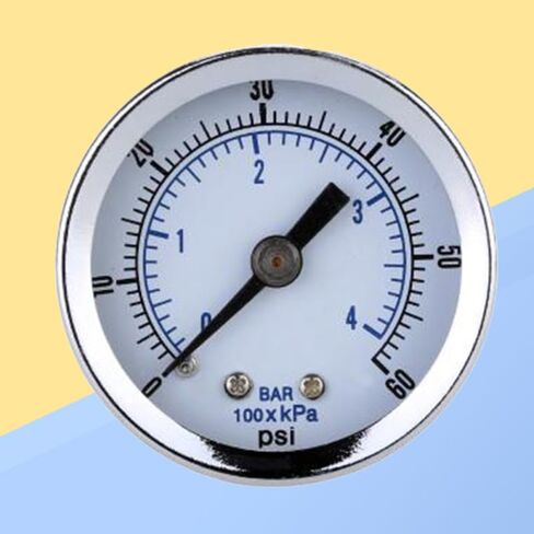 Dual Scale Bar Pressure Gauge 0-60 Psi 1/8 Npt Threads Accurate Air Pressure Measurement in Saudi Arabia